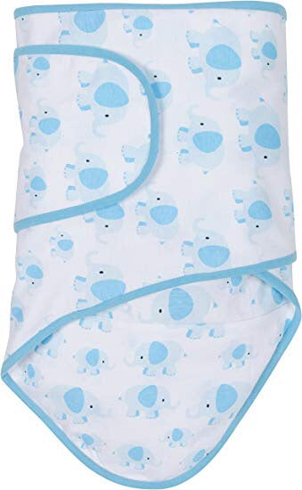 blue The Miracle Blanket® makes it easy to get the perfect swaddle every time!  The fabric is a super soft cotton knit selected for several good reasons: It’s breathable so that it can be used in warm climates while still being luxurious enough to keep your baby warm in cooler places; It has just enough stretch to absorb your baby’s movements without coming undone but it’s not so stretchy that it won’t stay tight.   