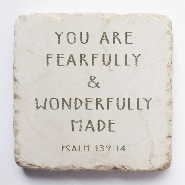 Small Scripture Stone - Psalm 139:14