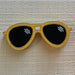 Yellow Sunglasses Adams & Co Wooden Tile for Letterboard