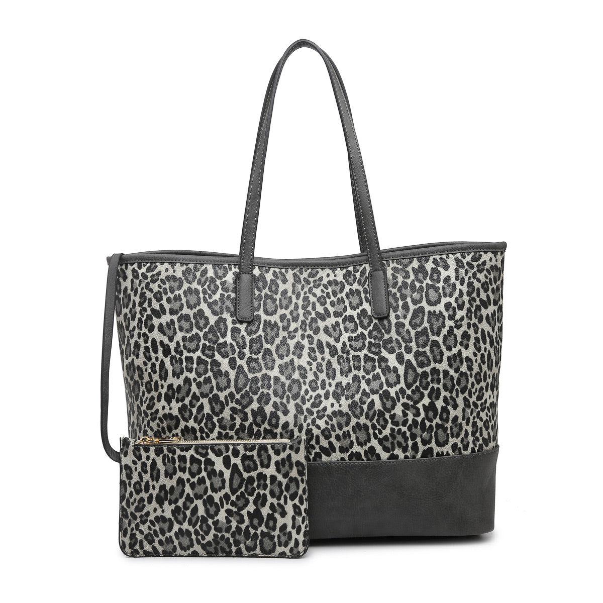 Animal Print Tote with Coordinating Wallet