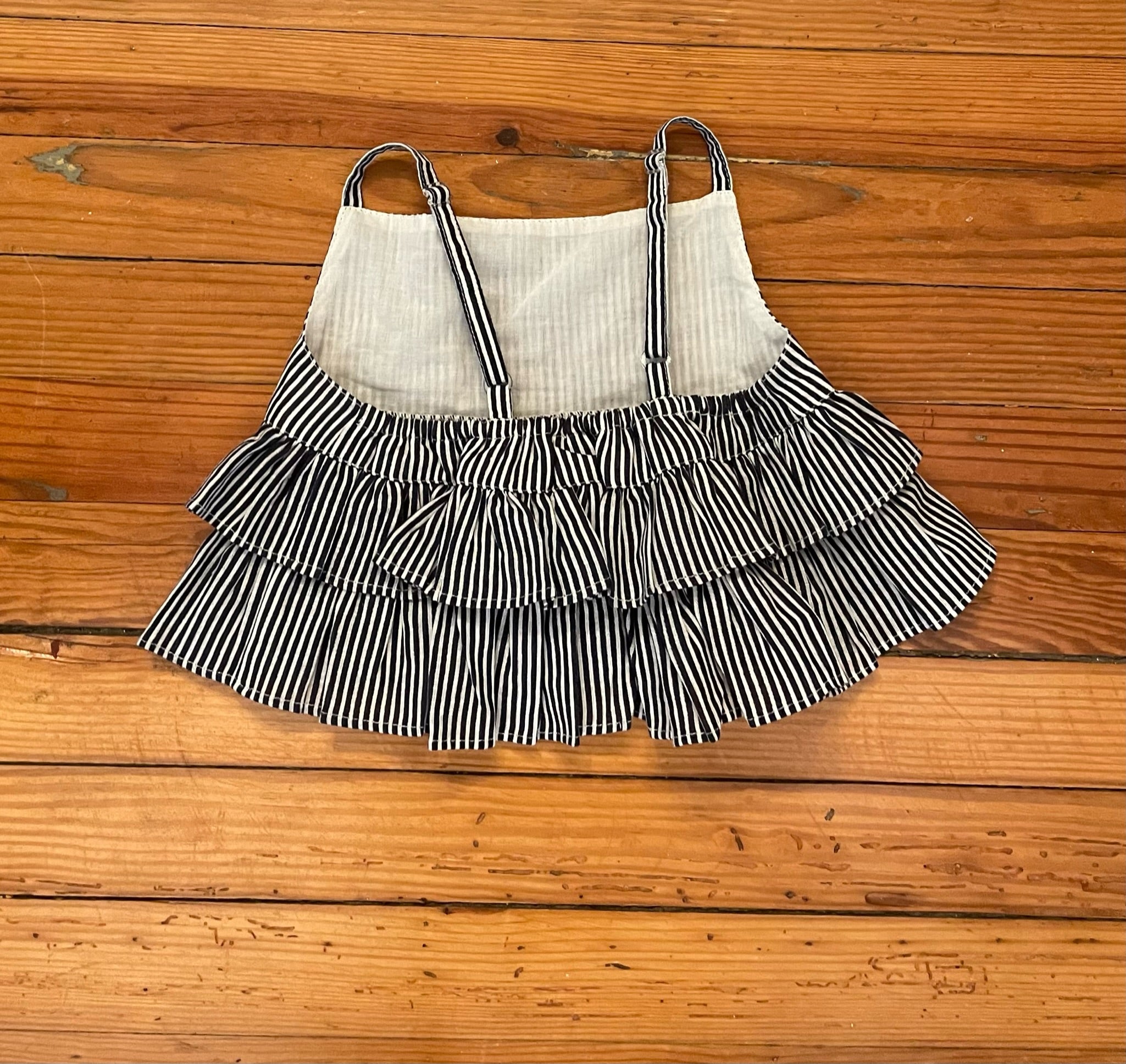 Toddler Girls Spaghetti Strap Ruffle Crop Top and Tie Shorts
