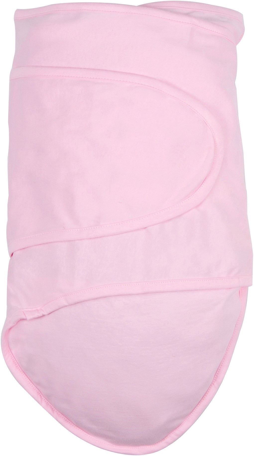 Pink The Miracle Blanket® makes it easy to get the perfect swaddle every time!  The fabric is a super soft cotton knit selected for several good reasons: It’s breathable so that it can be used in warm climates while still being luxurious enough to keep your baby warm in cooler places; It has just enough stretch to absorb your baby’s movements without coming undone but it’s not so stretchy that it won’t stay tight.   