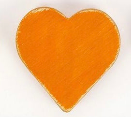 Orange heart Adams & Co Wooden Tile for Letterboard
