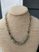 earth toned hammered chain adjustable short choker necklace