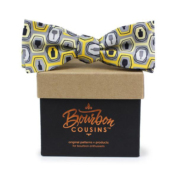 Bourbon Fest© Bow Tie | Gold + Gray