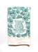 hymnal towel in teal floral print