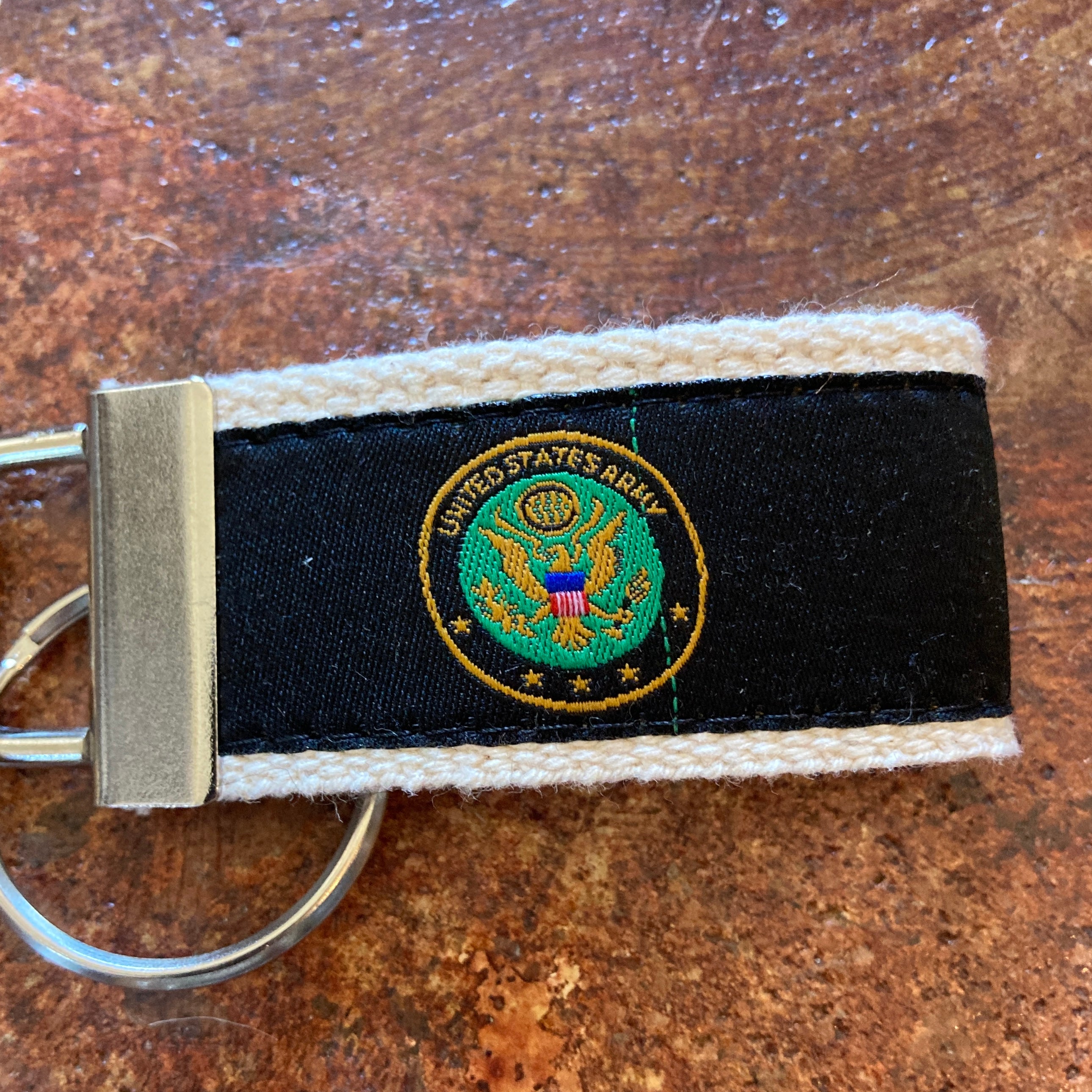 Collegiate and Military Ribbon Key Chains