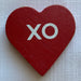 XO red heart - Adams & Co tile cutout shape for letterboard