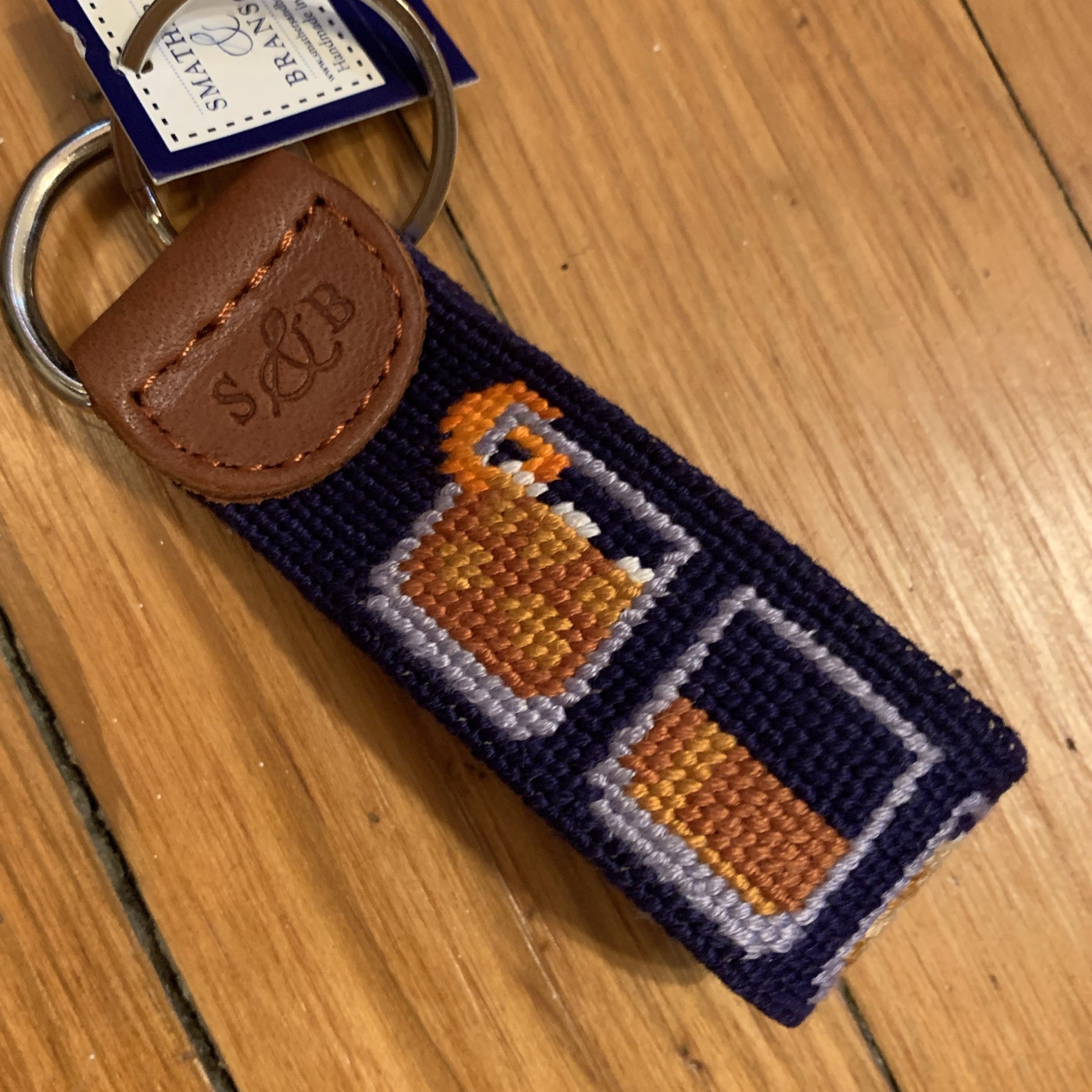 St. Louis Blues Needlepoint Key Fob at Smathers and Branson