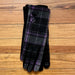 Gloves with Touch Screen Functionality - Lavender and black plaid
