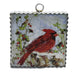 cardinal winter cardinal with berries roumd top art