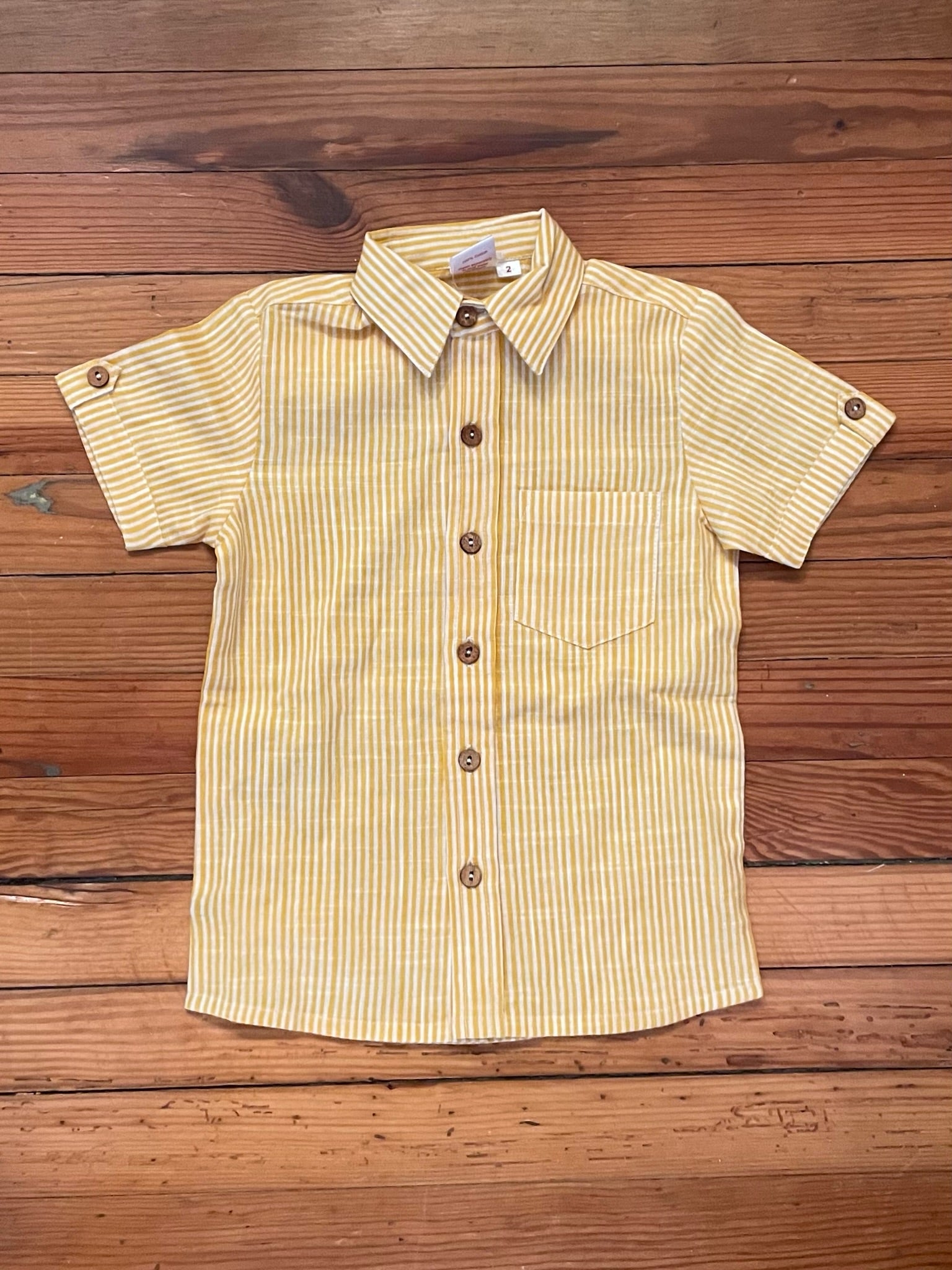 Toddler Boys Short Sleeve Collared Shirt Toddler Boys Short Sleeve Collared Shirt