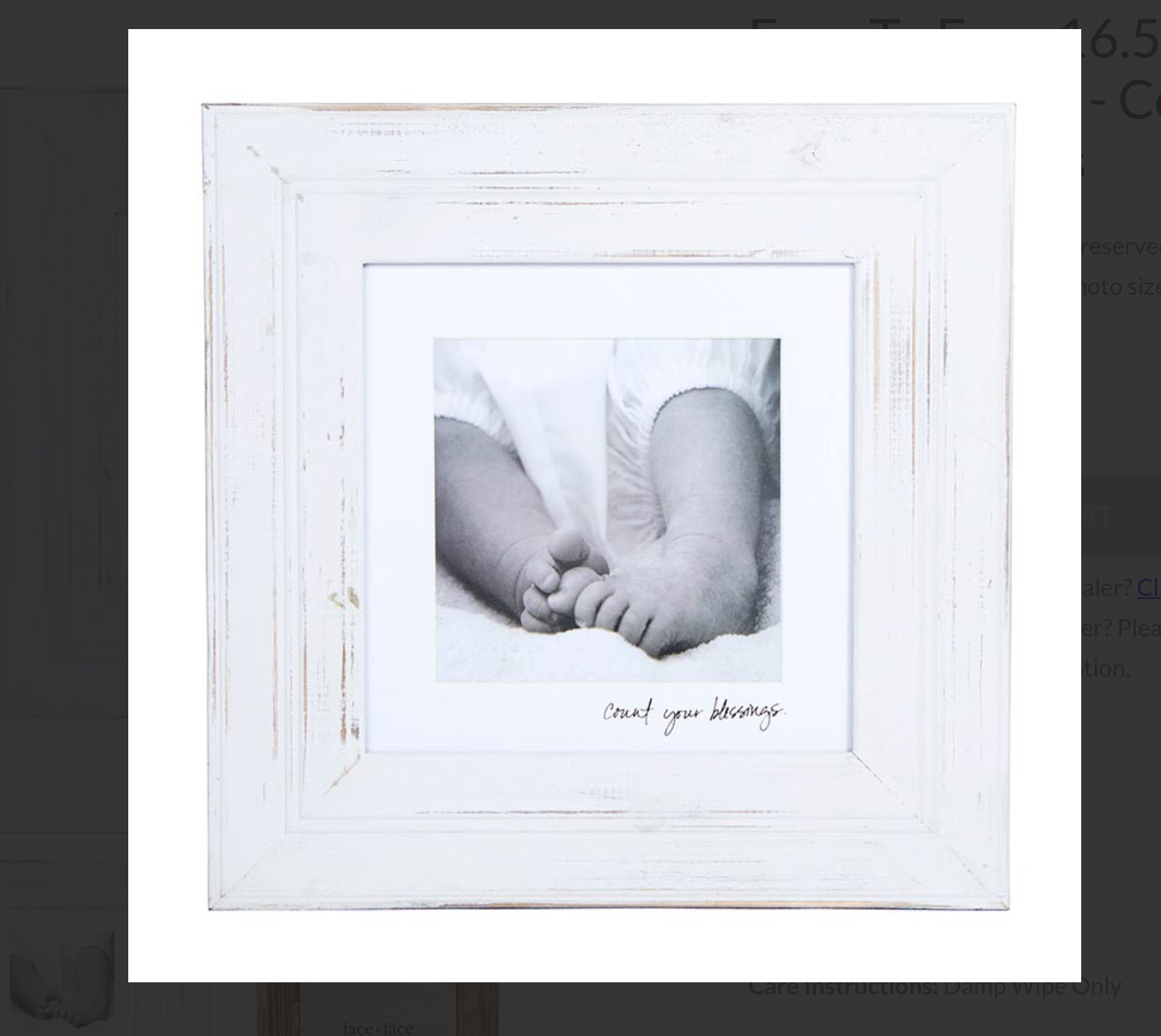 Count your blessings baby frame