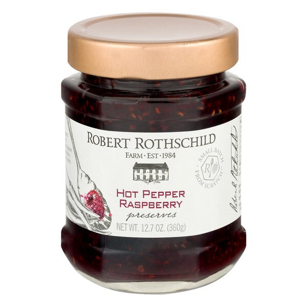 Ripe raspberries get a jolt when blended with spicy red chili peppers. A favorite when paired with warm, baked Brie and toasted almonds.