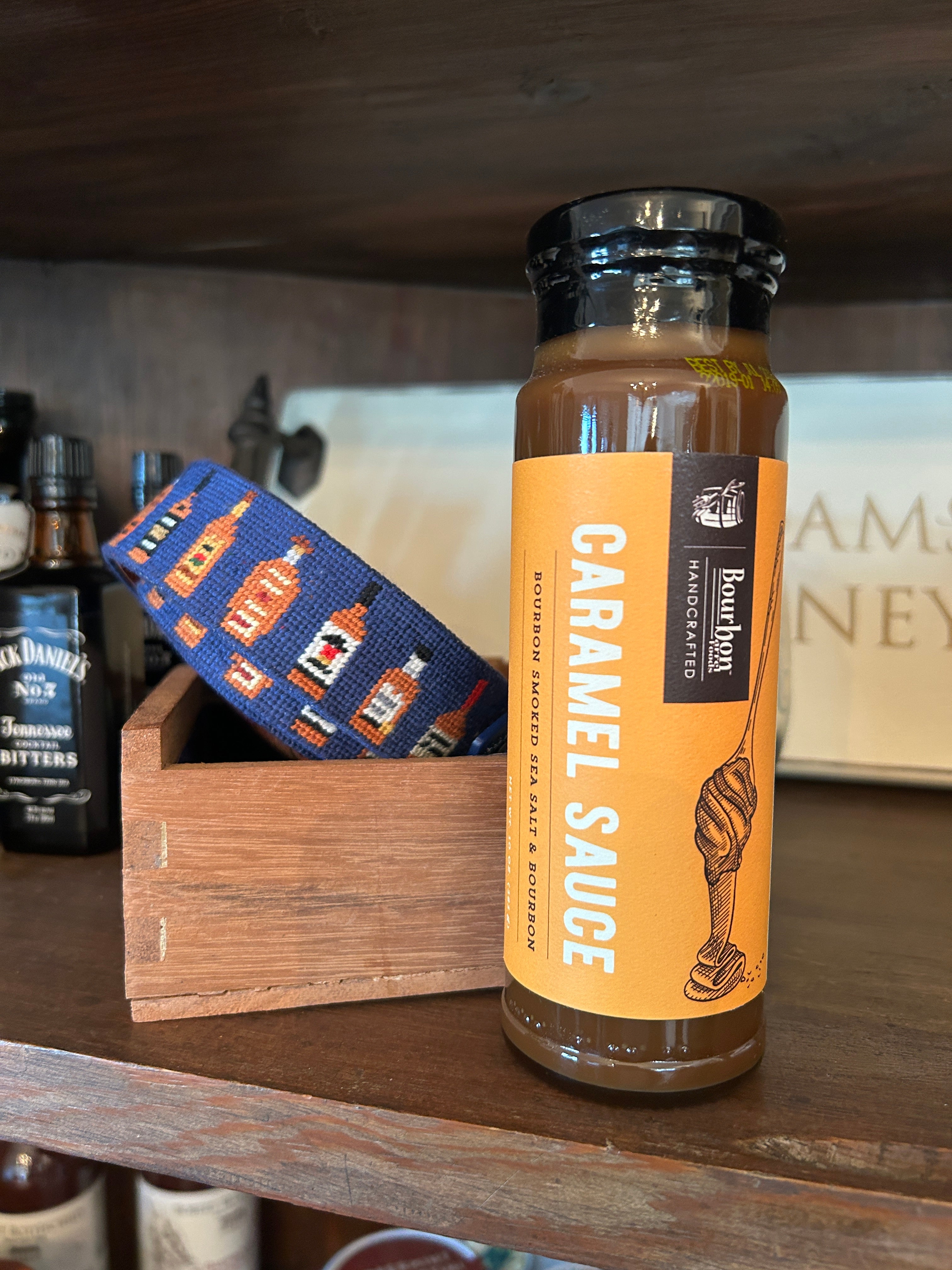 You will love the flavor of this Bourbon Smoked Sea Salt Caramel Sauce! The bourbon smoked sea salt creates a well-rounded flavor. Made in Kentucky, the bourbon capital of the U.S.!  It's so yummy warmed up. Add it to any of your sweet offerings like lattes or ice cream!  Size: 10oz