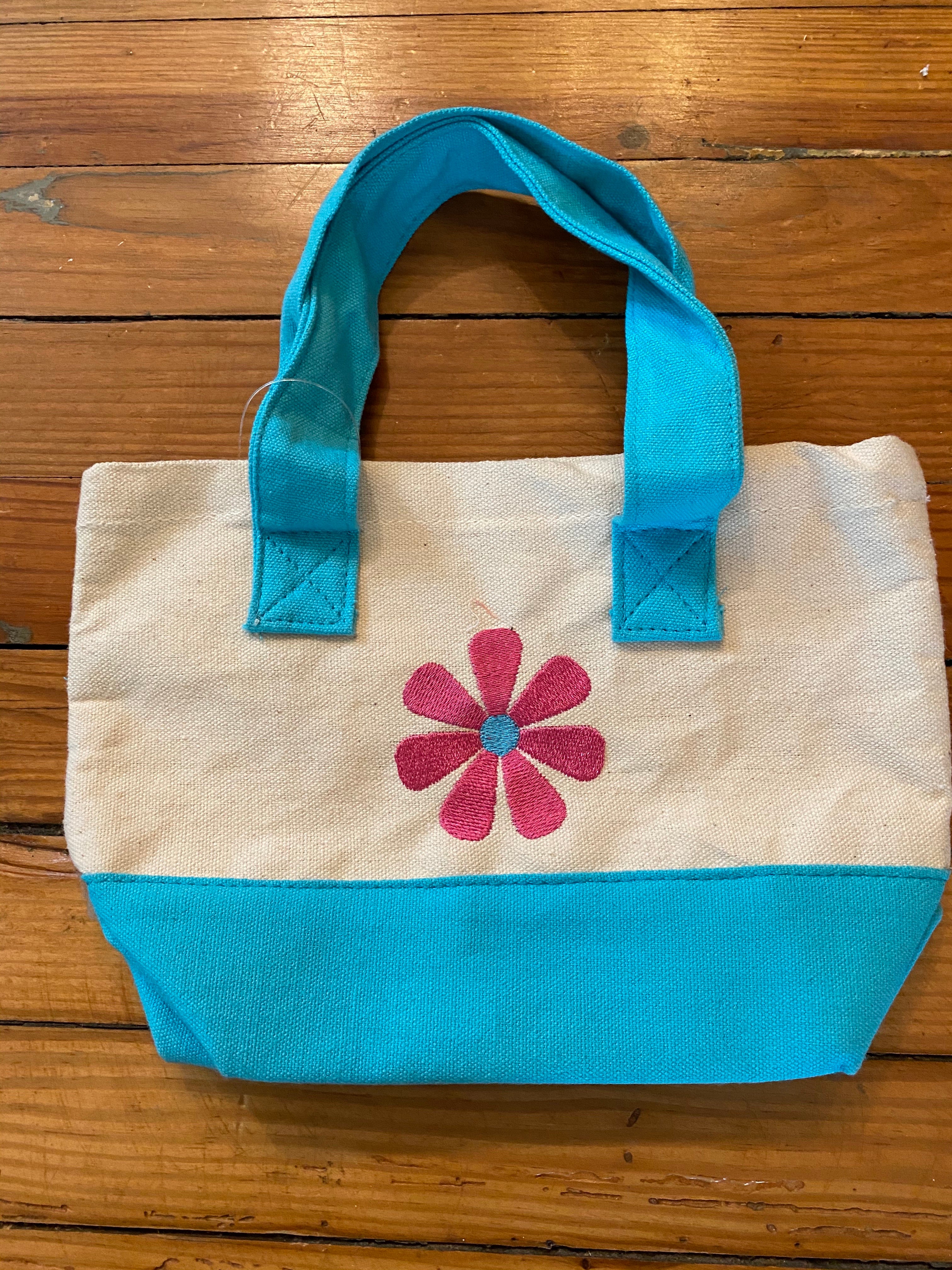 Child's Tote with Flower Design