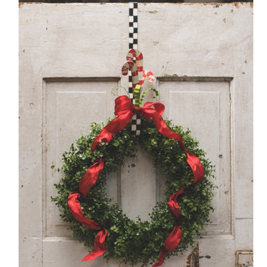 Checked Wreath Hanger