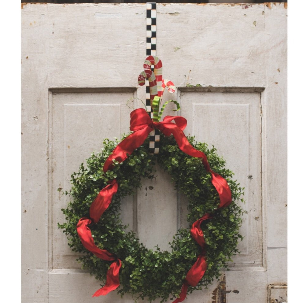 Checked Wreath Hanger