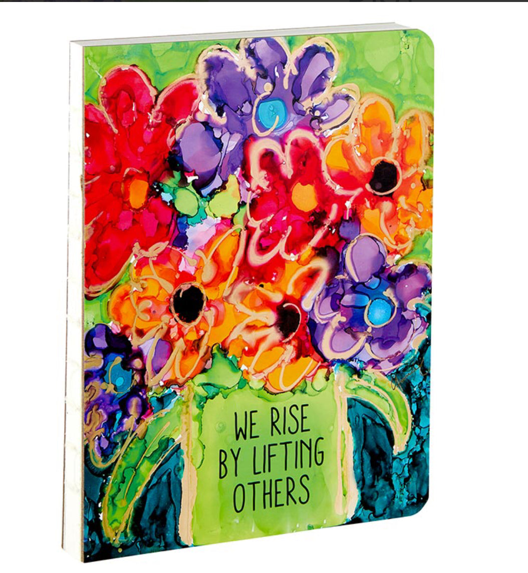 heartfelt journal we rise by lifting others