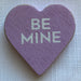 Be Mine purple heart - Adams & Co tile cutout shape for letterboard