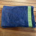 Velour Pillow Case - Royal blue and lime green trim