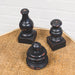 Black Wooden Display Bases for Round Top Collection