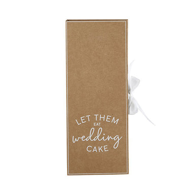 Cake knife and server gift set - Let them eat wedding  cake